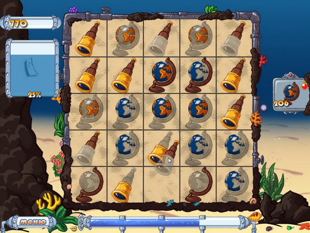 Скриншот к мини игре Сокровища пиратов
